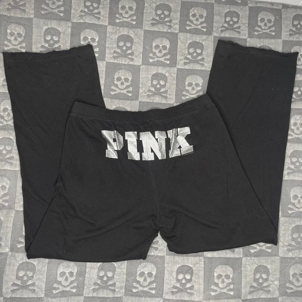 PINK Victoria's Secret Black Track Pants